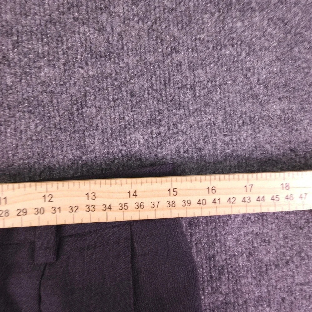 Hart Schaffner Marx 2 Piece Suit Mens 44L 30X32 Dark Gray 2 Button‎ Wool